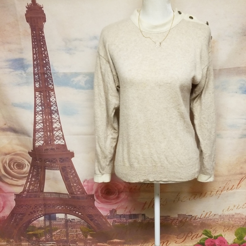 VTG Oscar de la Renta expressions sweater